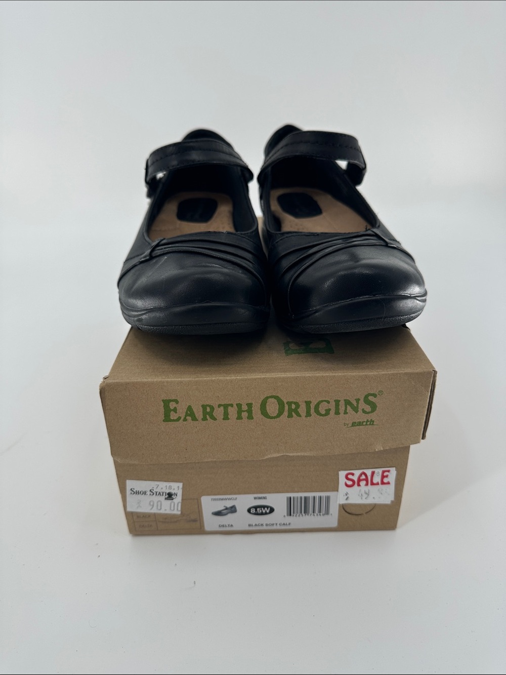 Earth Origins Black Mary Jane Comfort Flats